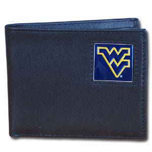 W. Virginia Mountaineers Leather Bi-fold Wallet (SSKG) - 757 Sports Collectibles