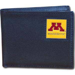 Minnesota Golden Gophers Leather Bi-fold Wallet (SSKG) - 757 Sports Collectibles