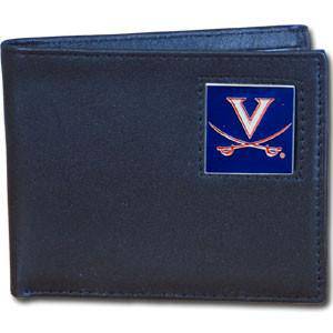 Virginia Cavaliers Leather Bi-fold Wallet (SSKG) - 757 Sports Collectibles