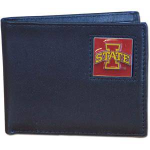 Iowa St. Cyclones Leather Bi-fold Wallet (SSKG) - 757 Sports Collectibles