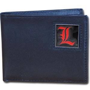 Louisville Cardinals Leather Bi-fold Wallet Packaged in Gift Box (SSKG) - 757 Sports Collectibles