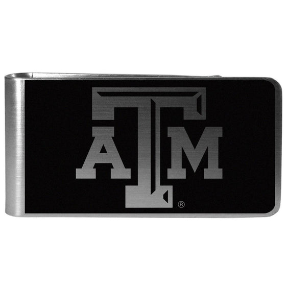 Texas A & M Aggies Black and Steel Money Clip (SSKG) - 757 Sports Collectibles