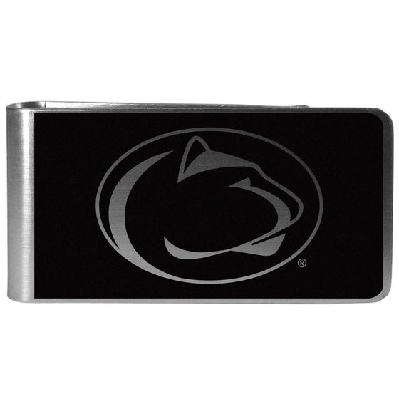 Penn St. Nittany Lions Black and Steel Money Clip (SSKG) - 757 Sports Collectibles