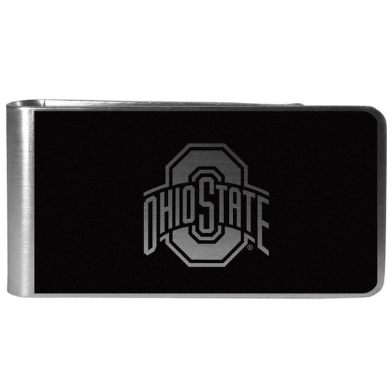 Ohio St. Buckeyes Black and Steel Money Clip (SSKG) - 757 Sports Collectibles