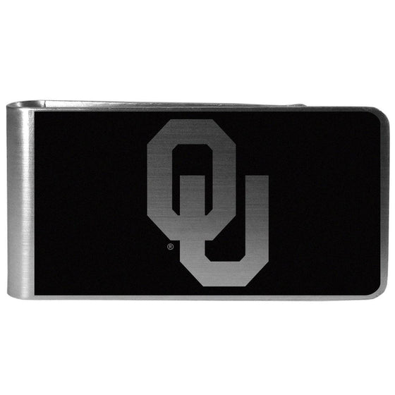 Oklahoma Sooners Black and Steel Money Clip (SSKG) - 757 Sports Collectibles