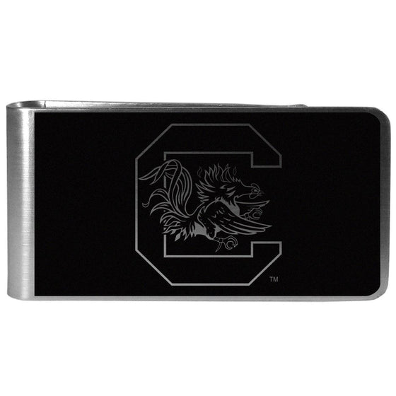 S. Carolina Gamecocks Black and Steel Money Clip (SSKG) - 757 Sports Collectibles