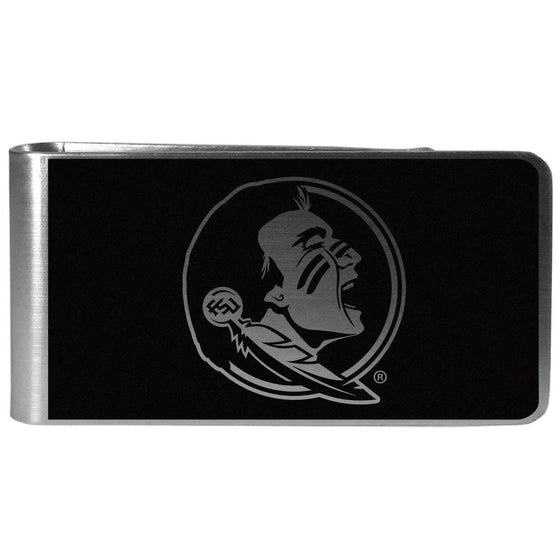 Florida St. Seminoles Black and Steel Money Clip (SSKG) - 757 Sports Collectibles