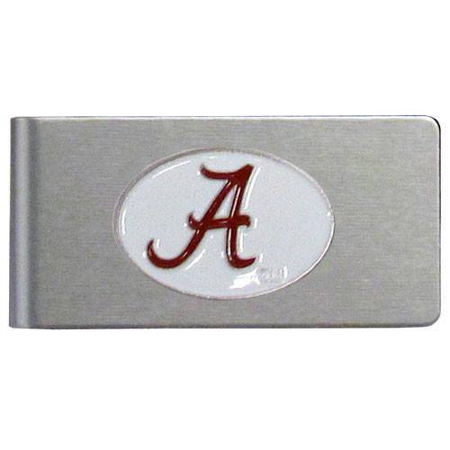 Alabama Crimson Tide Brushed Metal Money Clip (SSKG) - 757 Sports Collectibles