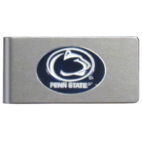 Penn St. Nittany Lions Brushed Metal Money Clip (SSKG) - 757 Sports Collectibles