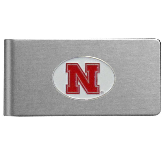 Nebraska Cornhuskers Brushed Metal Money Clip (SSKG) - 757 Sports Collectibles