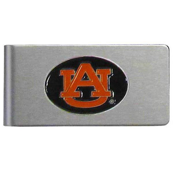 Auburn Tigers Brushed Metal Money Clip (SSKG) - 757 Sports Collectibles