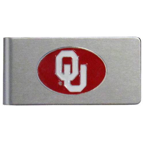 Oklahoma Sooners Brushed Metal Money Clip (SSKG) - 757 Sports Collectibles