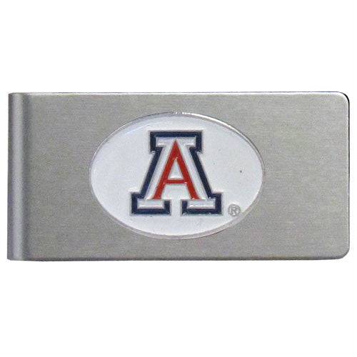 Arizona Wildcats Brushed Metal Money Clip (SSKG) - 757 Sports Collectibles