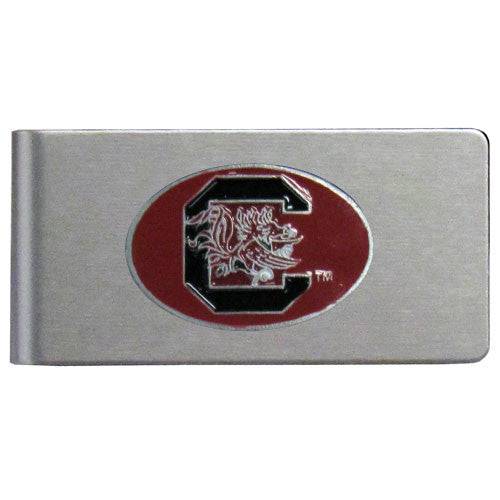 S. Carolina Gamecocks Brushed Metal Money Clip (SSKG) - 757 Sports Collectibles