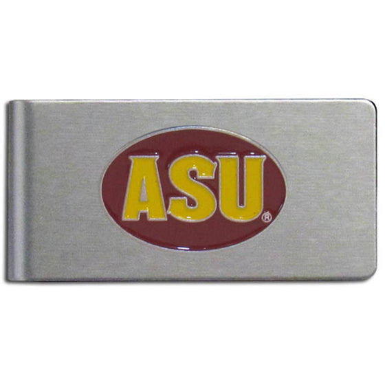 Arizona St. Sun Devils Brushed Metal Money Clip (SSKG) - 757 Sports Collectibles