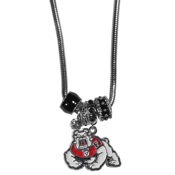 Fresno St. Bulldogs Euro Bead Necklace (SSKG) - 757 Sports Collectibles