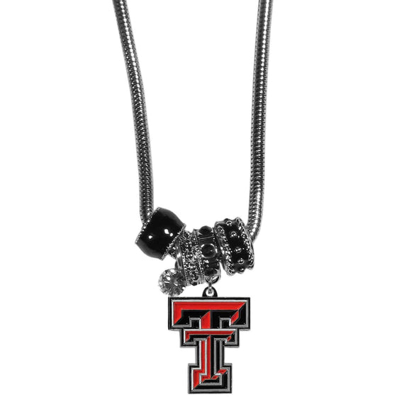 Texas Tech Raiders Euro Bead Necklace (SSKG) - 757 Sports Collectibles