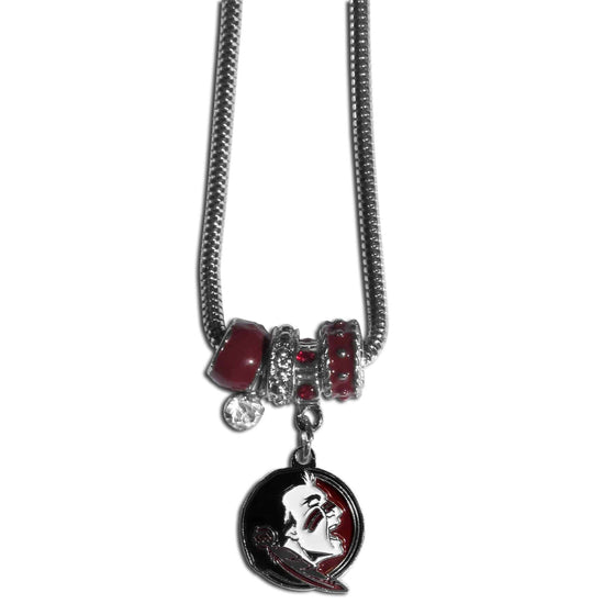 Florida St. Seminoles Euro Bead Necklace (SSKG) - 757 Sports Collectibles