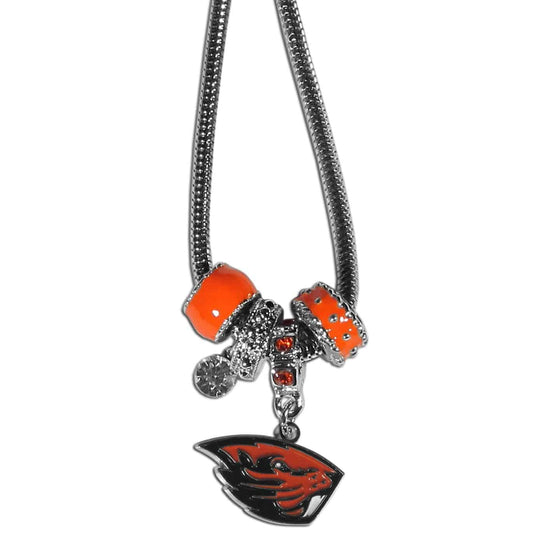 Oregon St. Beavers Euro Bead Necklace (SSKG) - 757 Sports Collectibles