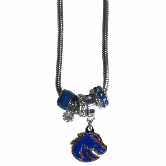 Boise St. Broncos Euro Bead Necklace (SSKG) - 757 Sports Collectibles