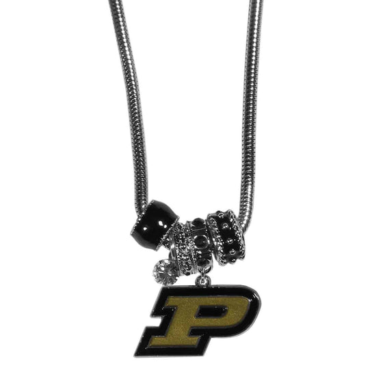 Purdue Boilermakers Euro Bead Necklace (SSKG) - 757 Sports Collectibles