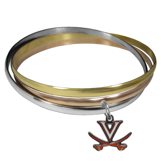 Virginia Cavaliers Tri-color Bangle Bracelet