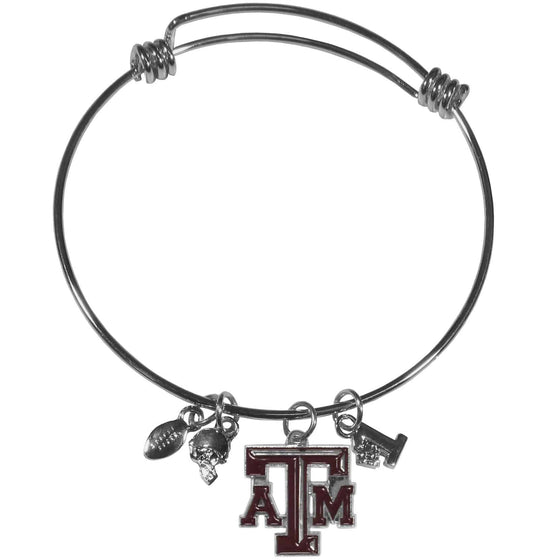 Texas A & M Aggies Charm Bangle Bracelet (SSKG) - 757 Sports Collectibles