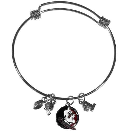 Florida St. Seminoles Charm Bangle Bracelet (SSKG) - 757 Sports Collectibles