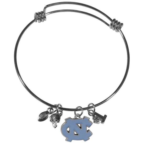 N. Carolina Tar Heels Charm Bangle Bracelet (SSKG) - 757 Sports Collectibles