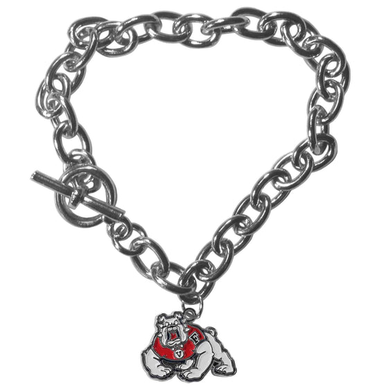 Fresno St. Bulldogs Charm Chain Bracelet (SSKG) - 757 Sports Collectibles