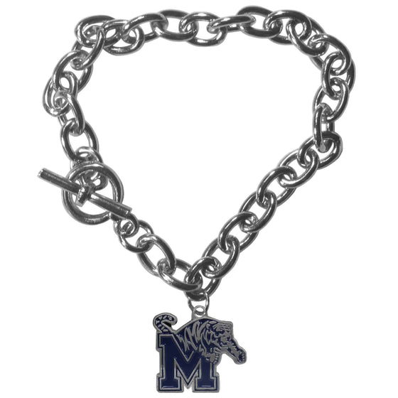 Memphis Tigers Charm Chain Bracelet (SSKG) - 757 Sports Collectibles