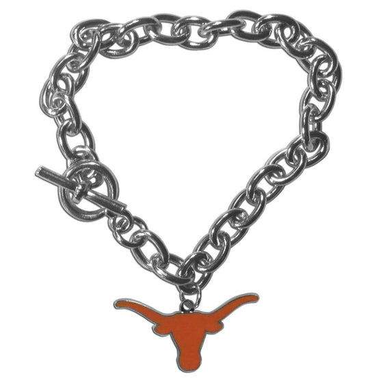 Texas Longhorns Charm Chain Bracelet (SSKG) - 757 Sports Collectibles