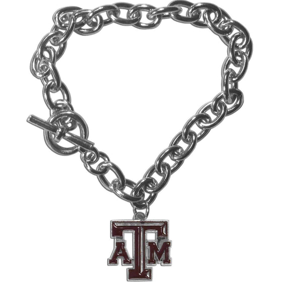 Texas A & M Aggies Charm Chain Bracelet (SSKG) - 757 Sports Collectibles