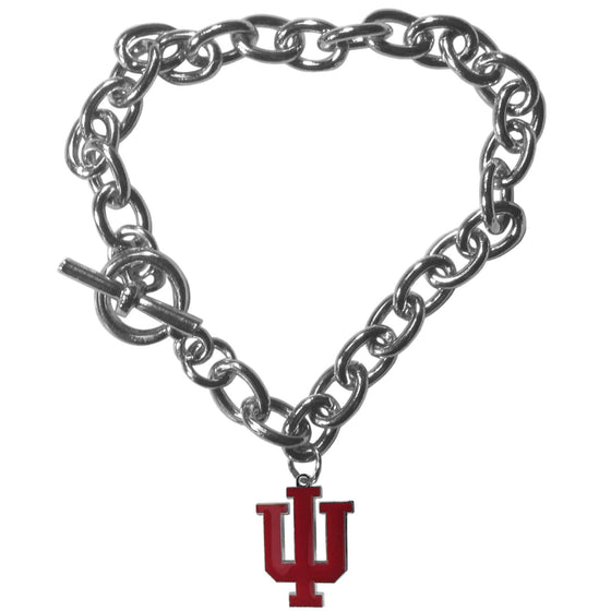 Indiana Hoosiers Charm Chain Bracelet (SSKG) - 757 Sports Collectibles