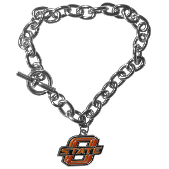 Oklahoma State Cowboys Charm Chain Bracelet (SSKG) - 757 Sports Collectibles