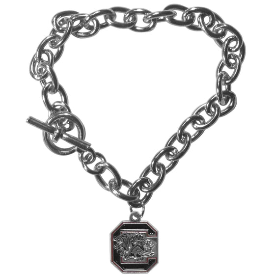 S. Carolina Gamecocks Charm Chain Bracelet (SSKG) - 757 Sports Collectibles