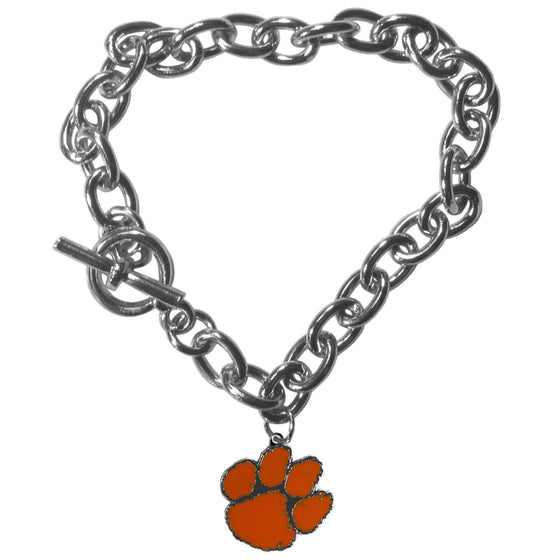 Clemson Tigers Charm Chain Bracelet (SSKG) - 757 Sports Collectibles