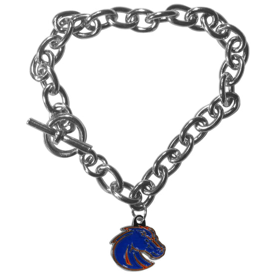 Boise St. Broncos Charm Chain Bracelet (SSKG) - 757 Sports Collectibles