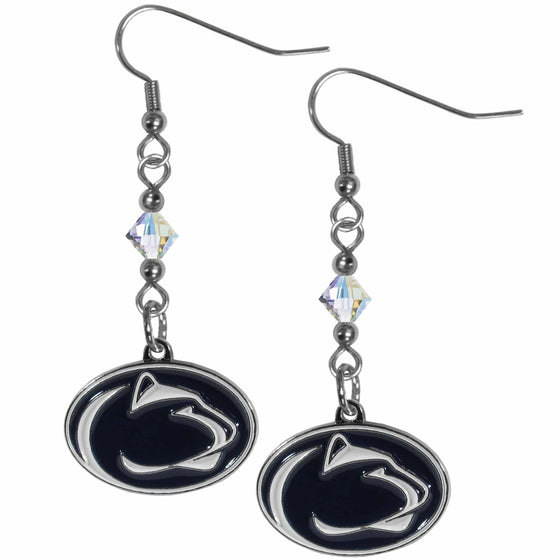 Penn St. Nittany Lions Crystal Dangle Earrings (SSKG) - 757 Sports Collectibles