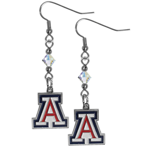 Arizona Wildcats Crystal Dangle Earrings (SSKG) - 757 Sports Collectibles