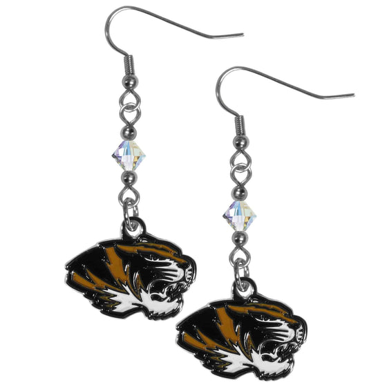 Missouri Tigers Crystal Dangle Earrings (SSKG) - 757 Sports Collectibles