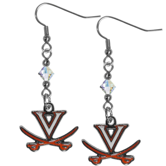 Virginia Cavaliers Crystal Dangle Earrings (SSKG) - 757 Sports Collectibles