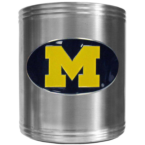 Michigan Wolverines Steel Can Cooler (SSKG) - 757 Sports Collectibles