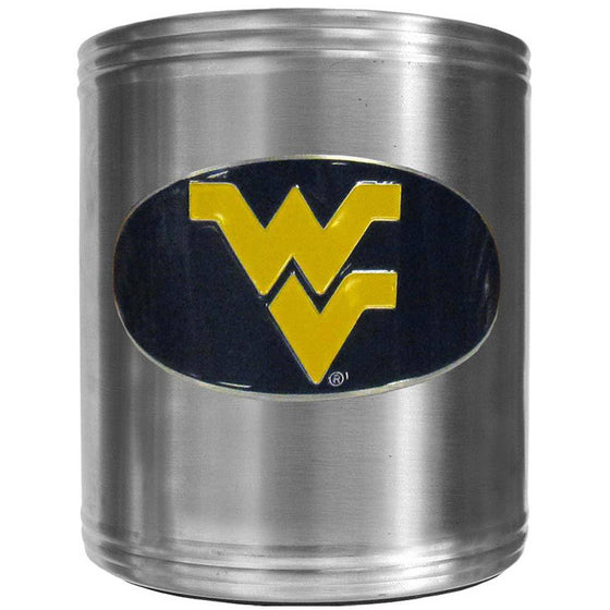 W. Virginia Mountaineers Steel Can Cooler (SSKG) - 757 Sports Collectibles