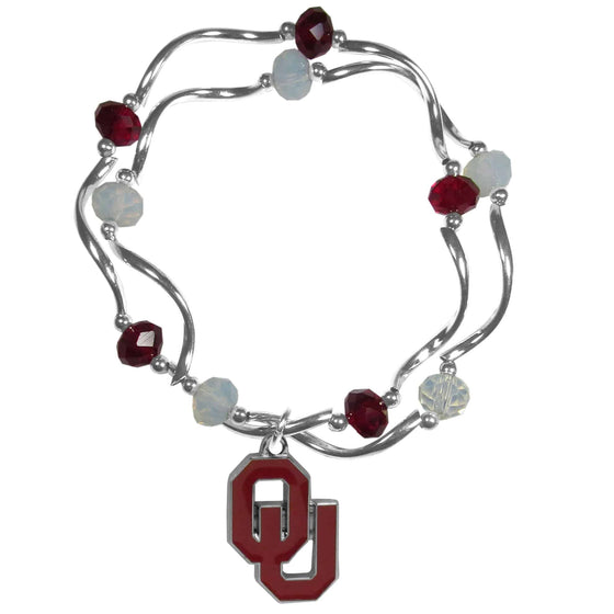 Oklahoma Sooners Crystal Bead Bracelet (SSKG) - 757 Sports Collectibles