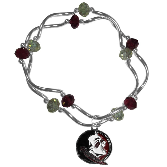 Florida St. Seminoles Crystal Bead Bracelet (SSKG) - 757 Sports Collectibles