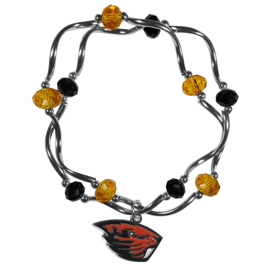 Oregon St. Beavers Crystal Bead Bracelet (SSKG) - 757 Sports Collectibles