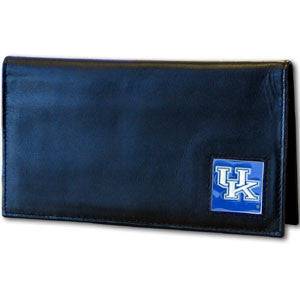 Kentucky Wildcats Deluxe Leather Checkbook Cover (SSKG) - 757 Sports Collectibles