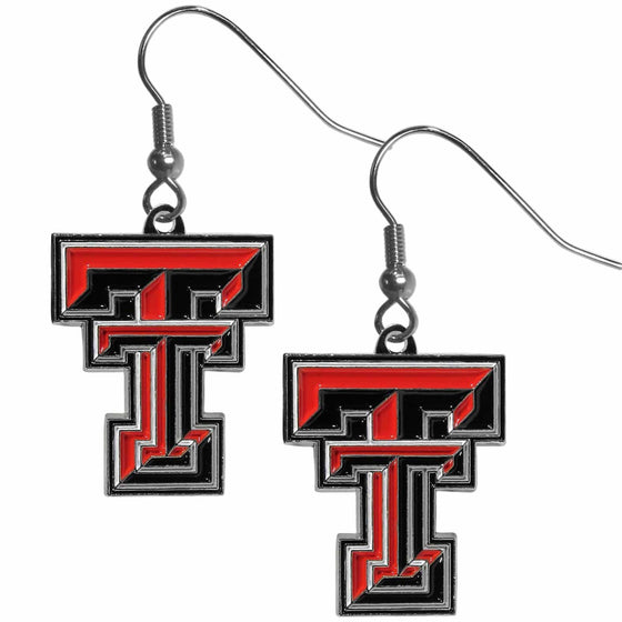 Texas Tech Raiders Chrome Dangle Earrings (SSKG) - 757 Sports Collectibles