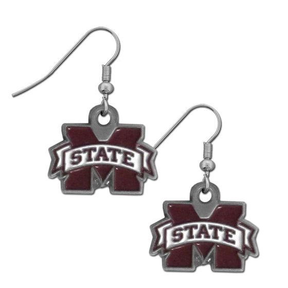 Mississippi St. Bulldogs Dangle Earrings (SSKG) - 757 Sports Collectibles